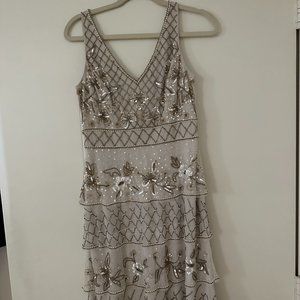 Adrianna Papell beaded dress, size 2